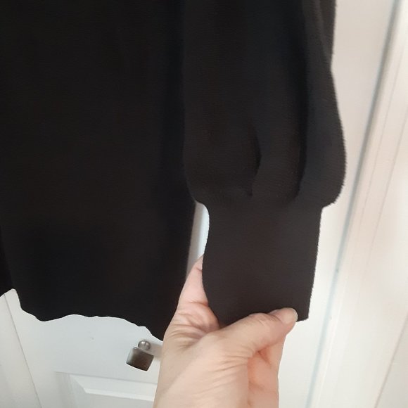 Michael Stars Layla Bishop Sweater dress, Black, Size M, new with tag - Picture 5 of 10